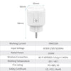 TASMOTA Smart Home Preflashed WiFi Plug Works With Home Assitant Electric Consumption Monitoring 16A 100-240V