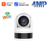 Smart Home 4MP Camera Tuya WiFi Security Anti-theft Monitor Night Vision Function Supports Two-way Voice APP Remote Monitoring
