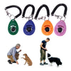 Pet Trainer Dog Training Clicker Pet Cat Plastic New Dogs Click Trainer Aid Adjustable Wrist Strap Sound Key Chain Dog Clicker