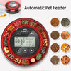 2025 Automatic Meal Fish Feeder For Aquarium Automatic Fish Feeder With Timer Rechargeable Timer With USB Cable LCD Display