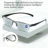 Smart Automatic Zoom Reading Glasses Anti Blue Ray Eyeglasses Autofocus Power Half-Rim Near Far Computer Glasses