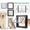 Pet Door with 4 Way Security Lock Door Dog Cat Kitten Flap Puppy Kitten Safety In&out Pet Doors Sliding Door for Pet Safety Door