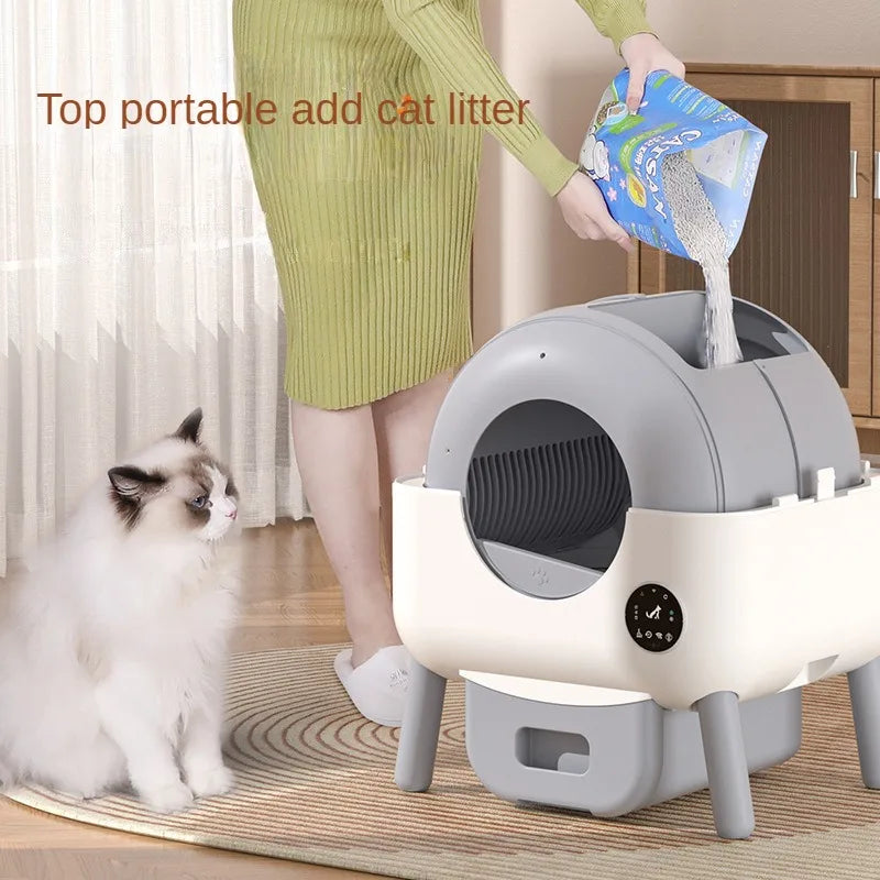 Intelligent Cat Litter Box Large Capacity Cat Litter Box APP Controlled Fully Automatic Cat Litter Multifunctional Pet Supplies
