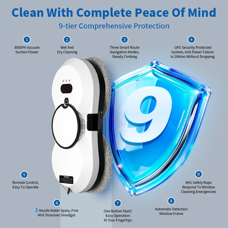 Smart home Robot washing windows langou window cleaner robot