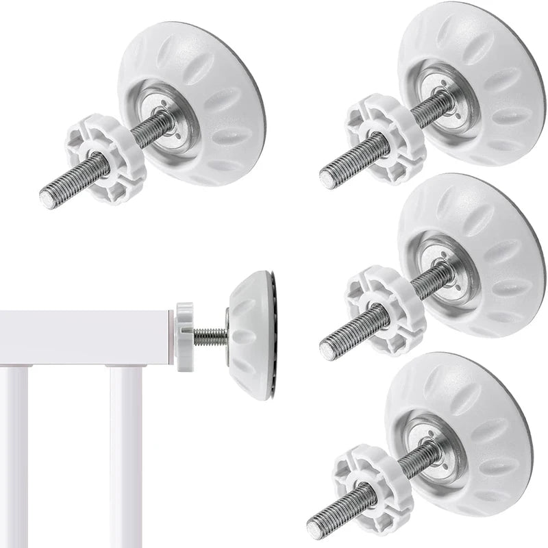 Baby Gates Threaded Spindle Rods Walk Thru Gates Wall Cups Guard Safety Gate Screw Bolts Kit for Baby Safety Pet Dog Stair Gates