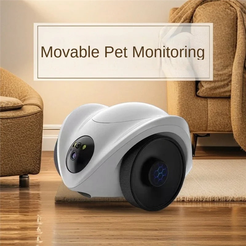 ELECT-Smart Robot Pet Feeder Camera 1080P HD Smart Pet Tracking Automatic Dog Cat Wifi Interactive Camera
