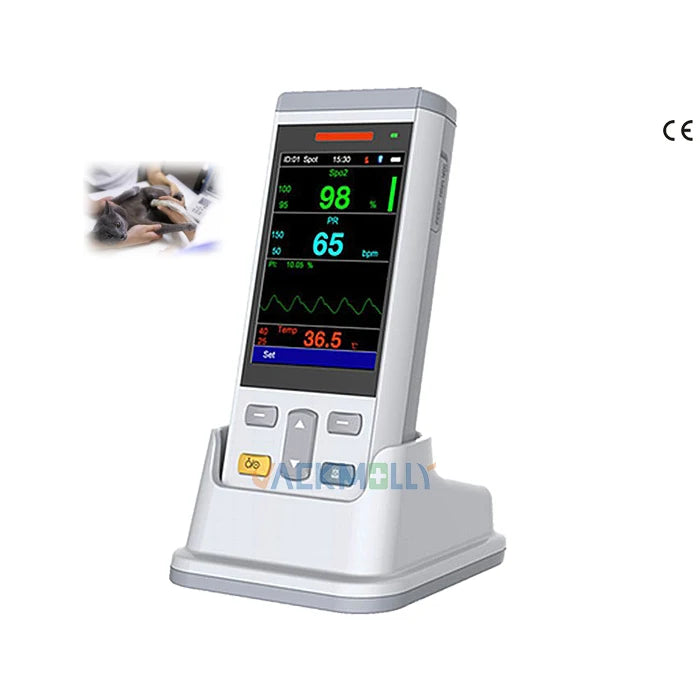 CE Monitoring Vital Signs Monitor for Animal Handheld Veterinary  JM-300K Multi-Parameter Patient Monitor