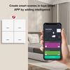 XFDZ-Tuya Zigbee Smart Scene Switch 4 Gang Smart Switch 12 Scene Switch Push Button Controller Supports Home Assistant Easy Inst