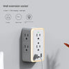 9-in-1 Surge Protector 6-Outlet Extender with 2 USB & 1 USB-C Ports Power Strip Multi Plug Outlets Wall Adapter Spaced for Home