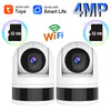 Smart Home 4MP Camera Tuya WiFi Security Anti-theft Monitor Night Vision Function Supports Two-way Voice APP Remote Monitoring
