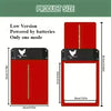 Solar Chicken Coop Door Automatic Chicken Coop Door Opener Battery Powered Auto Chicken Door 4 Modes with Timer & Light Sensor
