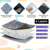 Reusable Dog Pee Pad Blanket Absorbent Diaper Cute Print Washable Puppy Training Pad Pet Bed Urine Mat for Cat Dogs Pet Supplies