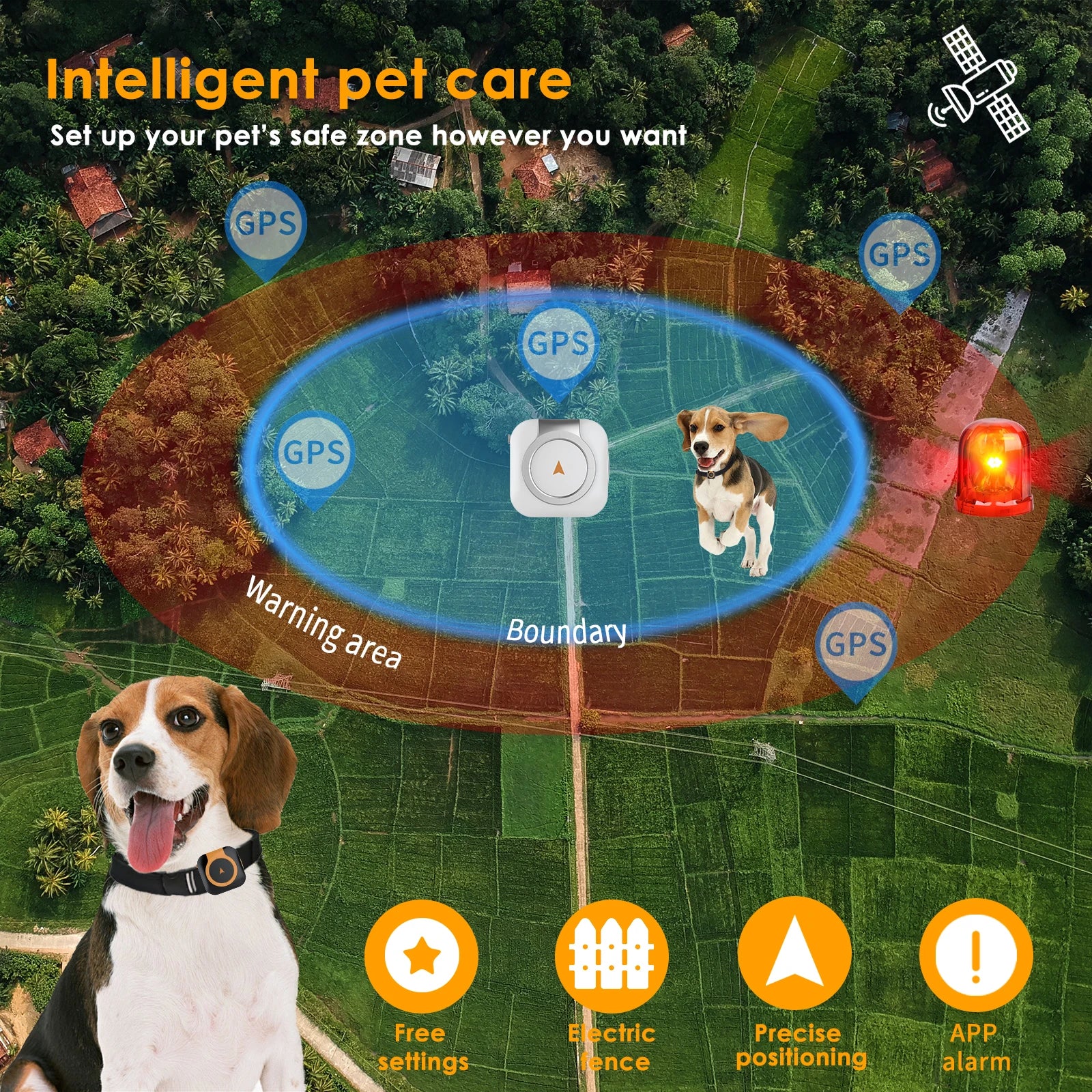 Mini 4G Tracker for Pet Real-time Positioning Smart GPS Tracker Anti-loss 4G SIM Card APP Control Cat Dog Neck Ornament