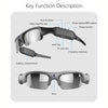 Smart Glasses WIFI APP Camera Outdoor Cycling HD 1080P Polarized Lens Smart Camcorder Security Protection Video Record Camera