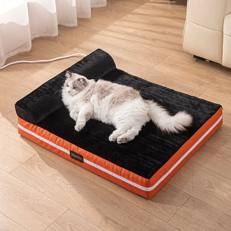Electric Heated Kennel Beds for Cats Dogs Removable Washable Sleeping Mat Pet Products Supplies General Mats Beds Accessories