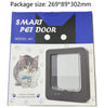 Smart 4 Way Locking Microchip Activated Cat Door Durable Interior Exterior Cat Flap Door For Cats And Small Dog Entry And Exit