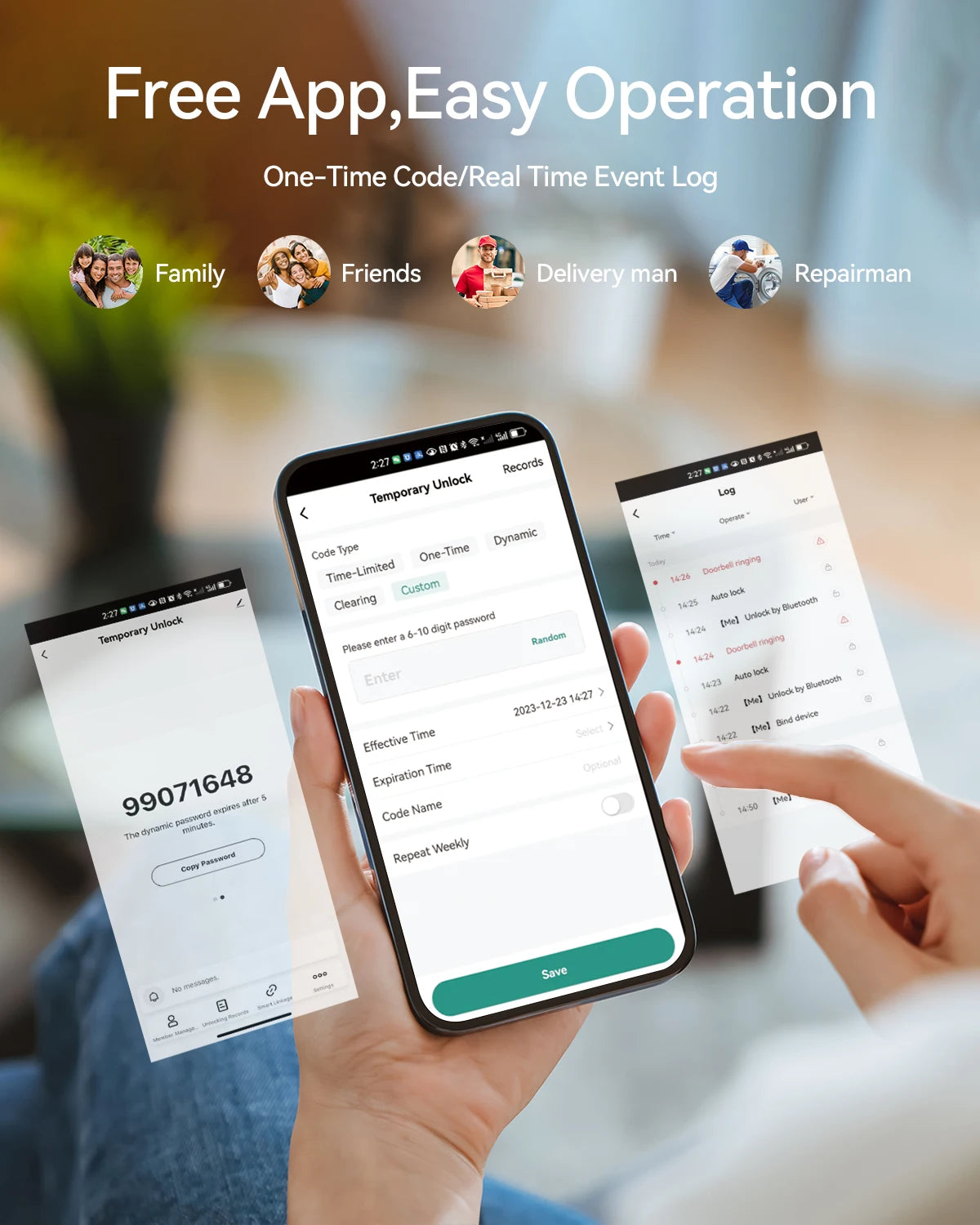 Smart Door Lock, TMEZON Keyless Entry  Fingerprint Door Lock with Keypad Digital Door Lock with Handle for Home, Remote/Card