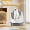 Smart Automatic Self-Cleaning Cat Litter Box EU Plug with Odor Control & WiFi Function, Easy to Clean with Cat Litter Mat