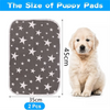 2 Pcs Washable Fast-Absorbing Waterproof Puppy Training Pads with Non-Slip Bottom Reusable Pet Pee Mats for Dogs, Cats & Rabbits