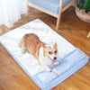 Summer Cooling Dog Bed For Large Medium Dog Puppy Orthopedic Memory Foam Mat With Pillow Breathable Waterproof Washable