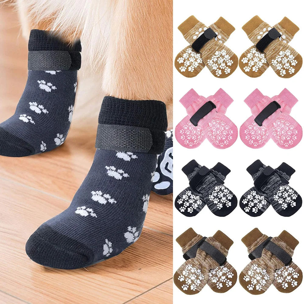 Non Slip Dog Socks Large Dog Grip Waterproof Socks Silicone for Senior Dogs on Hardwood Floor Pet Accessories for Walking Indoor
