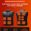 21 Heated Vest Zones Electric Heated Jackets Men Women Sportswear Heated Coat Graphene Heat Coat USB Heating Jacket For Camping