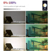 Outdoor RGBCW Smart Floodlight has 16 million colors Adjustable color temperature WIFI and wireless connectivity for patio