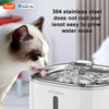 Cat Water Fountain, 2.5L/84oz Tuya Smart App Pet Water Fountain,Automatic Water Dispenser for Cats Inside with SUS304 Bowl