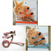 120CM Pet Rabbit Soft Harness Leash WIth Bell Adjustable Traction Rope Accessories for Pet Bunny Chinchilla Guinea Pig Run Walk