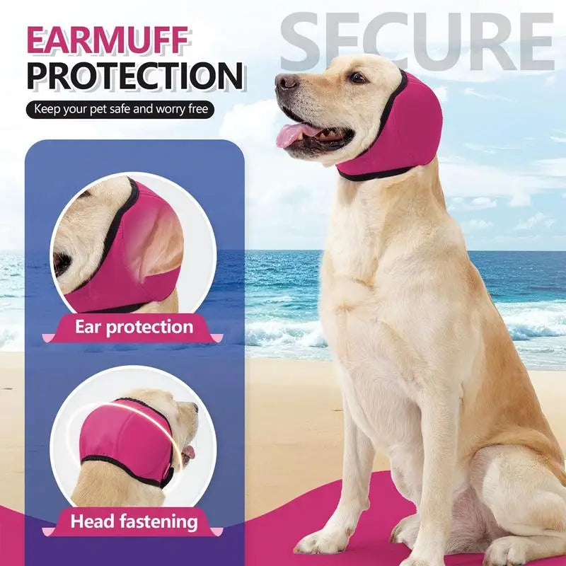 Dog Calming Hat Soundproof Anxiety Dog Ear Muffs Noise Protection Pet Ears Covers Dog Grooming Earmuff Dog Supplies 1PC