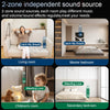 Smart Home 2zone audio in wall Amplifier Android11 system Bluetooth amplificador WIFI built-in ZIGBEE gateway TUYA control panel