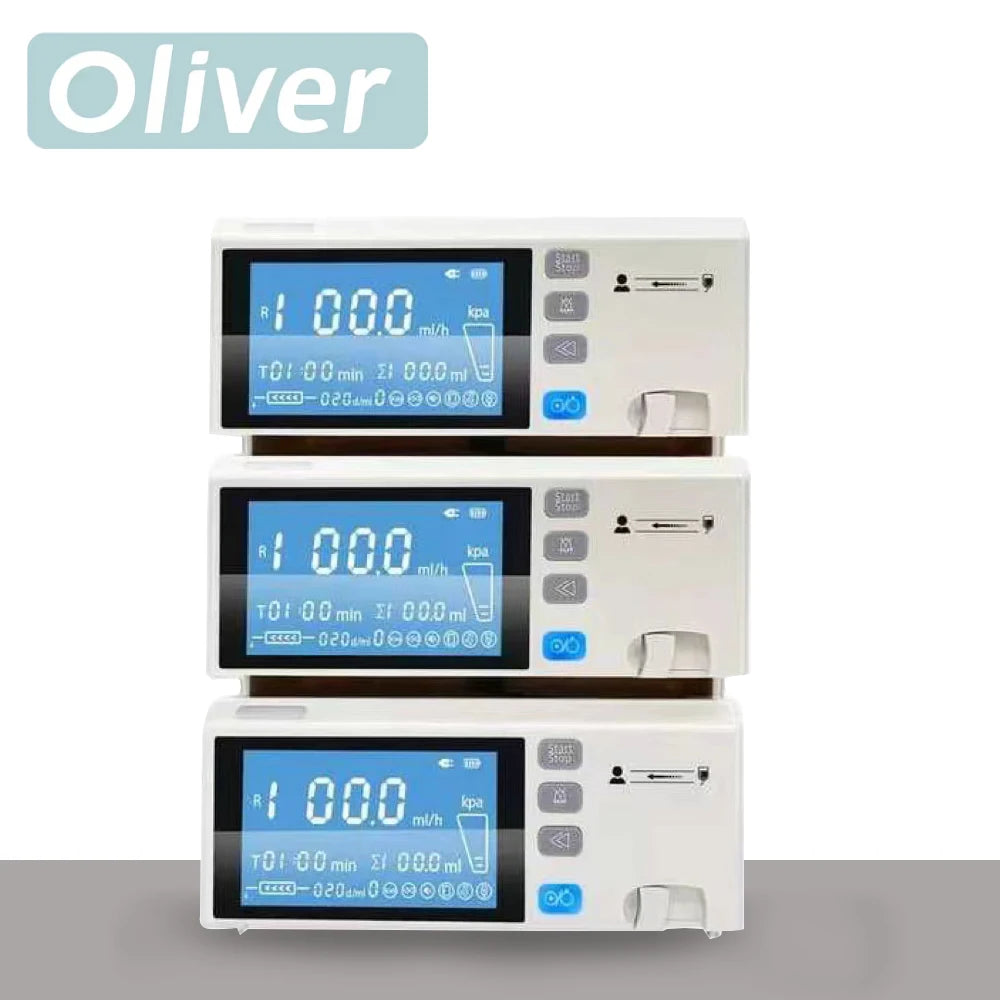 Portable Medical/Veterinary IV Infusion Pump - High-Precision, Touch Screen for Humans & Animals in Clinics/Hospitals