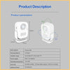 Security Alarm Smart Voice-Activated Doorbell Anti-theft Infrared Motion Sensor Intelligent Welcome Doorbell