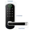 Smart Fingerprint Door Lock App Remote Control Keyless WIFI Digital Touchscreen Lock NFC IP67 Waterproof with 2 IC Cards