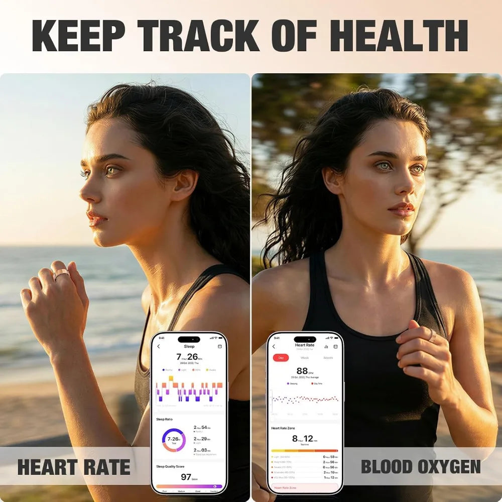 Smart Home Paws Y98 Fitness Ring for Heart Rate, Sleep & Steps image 2