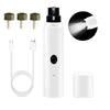 New Electric Dog Nail Clippers Rechargeable USB Charging LED Light Quiet Cat Nail Grinders Pet Paws Nail Grooming Supplies