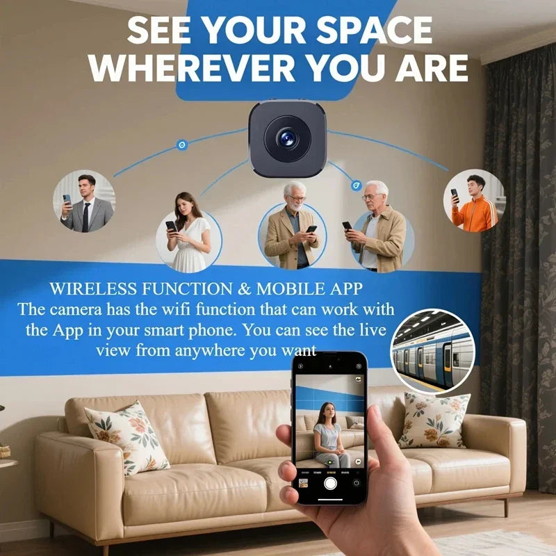 New Smart Wireless Security Camera Pro 4K Ultra HD WiFi Surveillance with 2 Way Audio Motion Detection Infrared Night Vision Cam