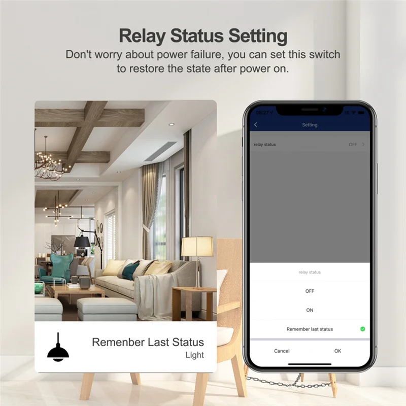 FAST-WIFI Smart Switch 30A High Power App Remote Home Automation Socket Voice Lamps And Lanterns Smart Home