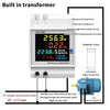 Smart Digital Energy Meter D52-2066, AC Multifunction Power Monitor with LCD Display for Household Electricity Usage