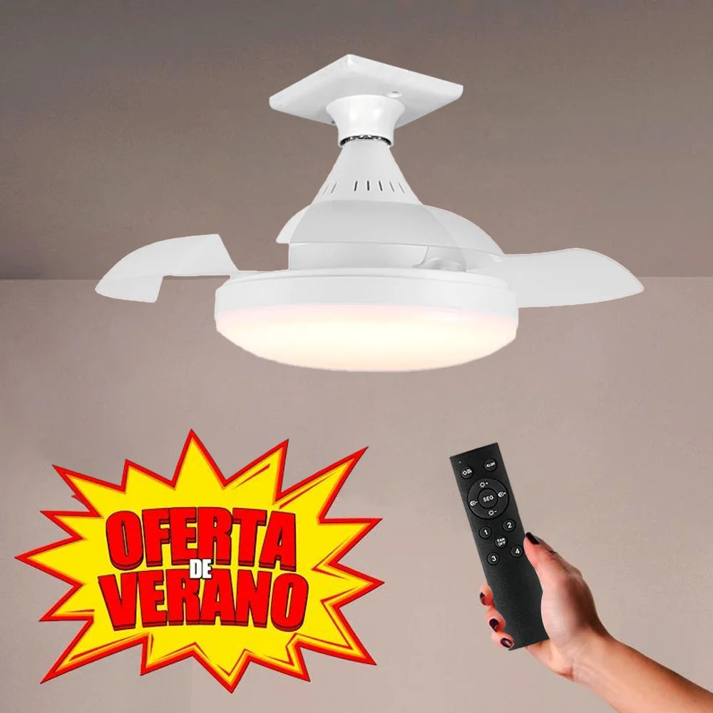 Smart LED Ceiling Fan Light Remote Control APP Adjustable Color Temperature Brightness Lamps Living Room Bedroom Indoor Lights