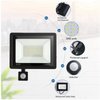 Outdoor Safety Light With Motion Sensor - 50W Led Floodlight Powered By Main Power Supply, IP66 Waterproof Pir Light For Garage-