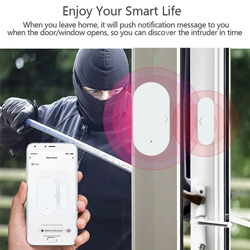 Wireless Magnetic Door/Window Sensor - Smart Home Alarm & Detection Automaton