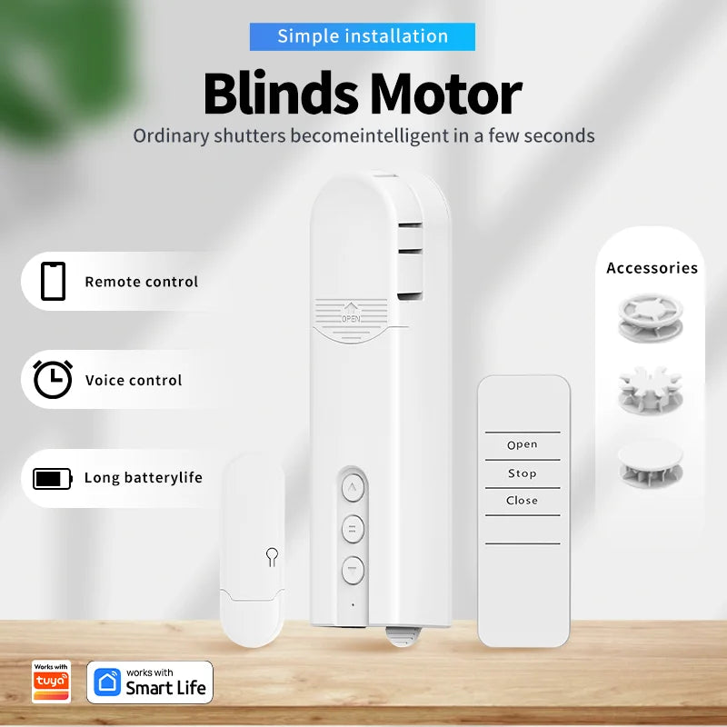 Smart Blind Motor Wifi Automatic Electric Roller Shutter Shadows App Control Lifting Curtain Opening Closing Drive