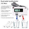 Digital Online Water Quality Tester Dual Probe TDS Meter LCD DM-2 EC Monitor Inlet Outlet Detection for Tap Water Fish Tank