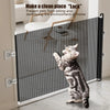 Indoor Retractable Pet Safety Gate Baby Barrier Plastic Mesh Fence Stair Barrier for Dog Kitten Prevent Crawl