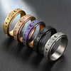 Smart Home Paws Stainless Steel Moon & Star Spinner Ring image 3