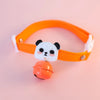 Super Cute Cotton Cat Collar Anti-choking Safety Buckle Adjustable Pet Collars Rabbit/frog/Panda Big Bells Cats Accessories