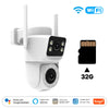 Moes Tuya Smart WiFi Outdoor Camera Security 8MP Dual Screen 2.4G/5G IP65 Waterproof Auto Track Two-Way Audio Motion Detection