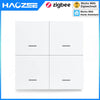 Smart ZigBee Switch 4 Gang Scenario 12 Scene Switch Push Button Controller Support DeCONZ Zigbee2mqtt Home Assistant