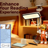 LED Clip-On Desk Lamp, 3-Color Temperature Adjustable, Touch Control, Ideal for Office Work, Student Study, and Reading